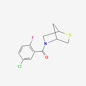 2-Thia-5-azabicyclo[2.2.1]heptan-5-yl(5-chloro-2-fluorophenyl)methanone