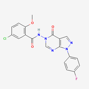 5-chloro-N-(1-(4-fluorophenyl)-4-oxo-1H-pyrazolo[3,4-d]pyrimidin-5(4H)-yl)-2-methoxybenzamide