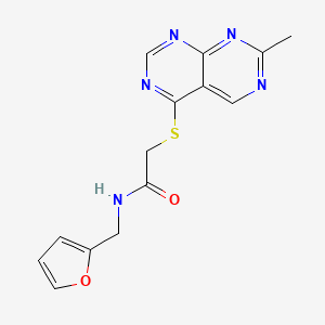 N-(furan-2-ylmethyl)-2-((7-methylpyrimido[4,5-d]pyrimidin-4-yl)thio)acetamide