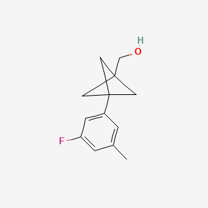 [3-(3-Fluoro-5-methylphenyl)-1-bicyclo[1.1.1]pentanyl]methanol