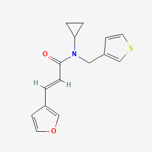(E)-N-cyclopropyl-3-(furan-3-yl)-N-(thiophen-3-ylmethyl)acrylamide