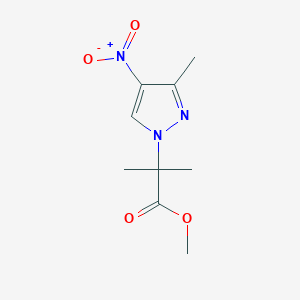 Methyl 2-methyl-2-(3-methyl-4-nitro-1H-pyrazol-1-YL)propanoate