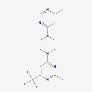 2-Methyl-4-[4-(6-methylpyrimidin-4-yl)piperazin-1-yl]-6-(trifluoromethyl)pyrimidine