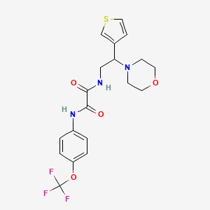 N1-(2-morpholino-2-(thiophen-3-yl)ethyl)-N2-(4-(trifluoromethoxy)phenyl)oxalamide