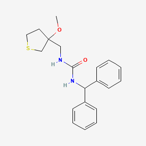 1-Benzhydryl-3-((3-methoxytetrahydrothiophen-3-yl)methyl)urea