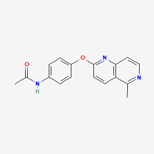 N-{4-[(5-methyl[1,6]naphthyridin-2-yl)oxy]phenyl}acetamide