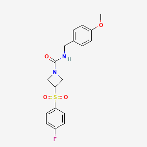 3-((4-fluorophenyl)sulfonyl)-N-(4-methoxybenzyl)azetidine-1-carboxamide