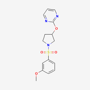 2-((1-((3-Methoxyphenyl)sulfonyl)pyrrolidin-3-yl)oxy)pyrimidine