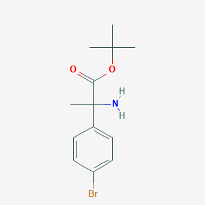Tert-butyl 2-amino-2-(4-bromophenyl)propanoate