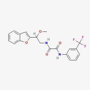 N1-(2-(benzofuran-2-yl)-2-methoxyethyl)-N2-(3-(trifluoromethyl)phenyl)oxalamide