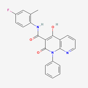 N-(4-fluoro-2-methylphenyl)-4-hydroxy-2-oxo-1-phenyl-1,2-dihydro-1,8-naphthyridine-3-carboxamide