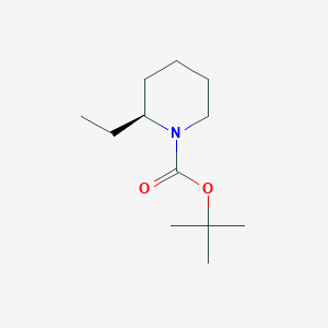 molecular formula C12H23NO2 B2978620 tert-Butyl (S)-2-ethylpiperidine-1-carboxylate CAS No. 1853230-28-0; 409061-22-9