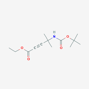 Ethyl 4-{[(tert-butoxy)carbonyl]amino}-4-methylpent-2-ynoate