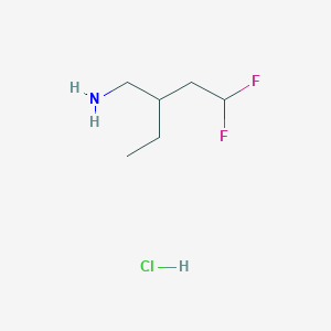 3-(Aminomethyl)-1,1-difluoropentane hydrochloride