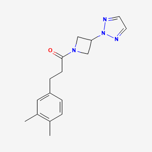 1-(3-(2H-1,2,3-triazol-2-yl)azetidin-1-yl)-3-(3,4-dimethylphenyl)propan-1-one