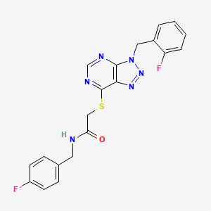 N-(4-fluorobenzyl)-2-((3-(2-fluorobenzyl)-3H-[1,2,3]triazolo[4,5-d]pyrimidin-7-yl)thio)acetamide