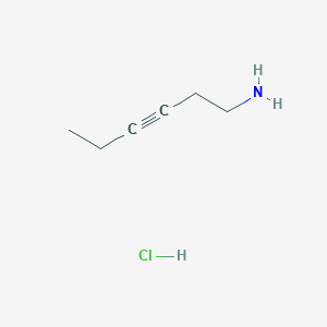 Hex-3-yn-1-amine;hydrochloride
