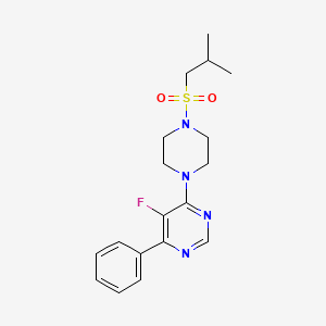 5-Fluoro-4-[4-(2-methylpropylsulfonyl)piperazin-1-yl]-6-phenylpyrimidine