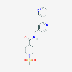 N-([2,3'-bipyridin]-4-ylmethyl)-1-(methylsulfonyl)piperidine-4-carboxamide