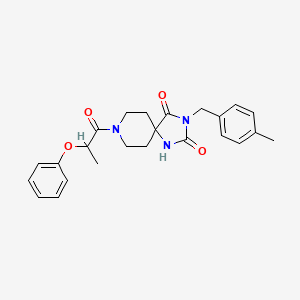 3-(4-Methylbenzyl)-8-(2-phenoxypropanoyl)-1,3,8-triazaspiro[4.5]decane-2,4-dione