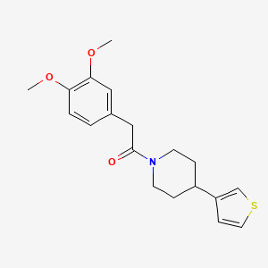 2-(3,4-Dimethoxyphenyl)-1-(4-(thiophen-3-yl)piperidin-1-yl)ethanone