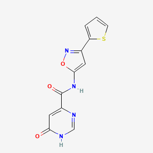 6-hydroxy-N-(3-(thiophen-2-yl)isoxazol-5-yl)pyrimidine-4-carboxamide