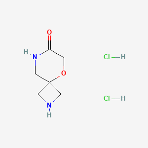 5-Oxa-2,8-diazaspiro[3.5]nonan-7-one 2hcl