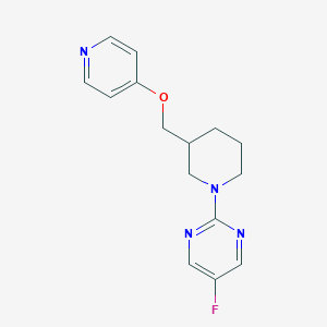 5-Fluoro-2-[3-(pyridin-4-yloxymethyl)piperidin-1-yl]pyrimidine