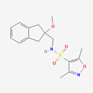 N-((2-methoxy-2,3-dihydro-1H-inden-2-yl)methyl)-3,5-dimethylisoxazole-4-sulfonamide