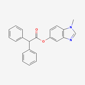 1-methyl-1H-benzo[d]imidazol-5-yl 2,2-diphenylacetate