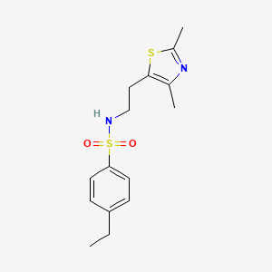 molecular formula C15H20N2O2S2 B2978883 N-(2-(2,4-dimethylthiazol-5-yl)ethyl)-4-ethylbenzenesulfonamide CAS No. 873009-90-6