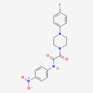 2-[4-(4-fluorophenyl)piperazin-1-yl]-N-(4-nitrophenyl)-2-oxoacetamide