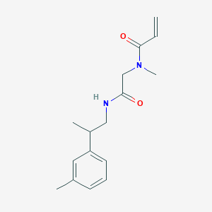 N-Methyl-N-[2-[2-(3-methylphenyl)propylamino]-2-oxoethyl]prop-2-enamide