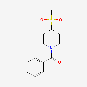 molecular formula C13H17NO3S B2978935 1-benzoyl-4-methanesulfonylpiperidine CAS No. 1204701-50-7