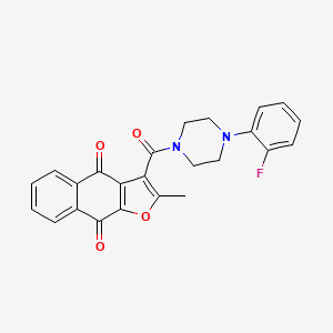 3-{[4-(2-Fluorophenyl)piperazin-1-yl]carbonyl}-2-methylnaphtho[2,3-b]furan-4,9-dione