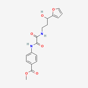 Methyl 4-(2-((3-(furan-2-yl)-3-hydroxypropyl)amino)-2-oxoacetamido)benzoate