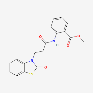 methyl 2-(3-(2-oxobenzo[d]thiazol-3(2H)-yl)propanamido)benzoate