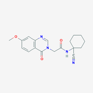 N-(1-Cyanocyclohexyl)-2-(7-methoxy-4-oxoquinazolin-3-yl)acetamide