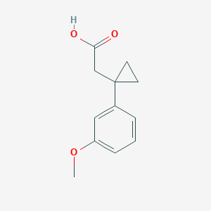 2-[1-(3-Methoxyphenyl)cyclopropyl]acetic acid