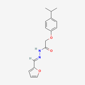 (E)-N'-(furan-2-ylmethylene)-2-(4-isopropylphenoxy)acetohydrazide