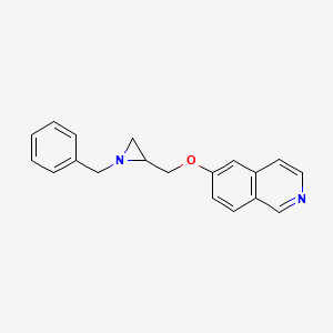 molecular formula C19H18N2O B2978991 6-[(1-Benzylaziridin-2-yl)methoxy]isoquinoline CAS No. 2411264-60-1