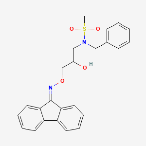 N-benzyl-N-[3-(fluoren-9-ylideneamino)oxy-2-hydroxypropyl]methanesulfonamide