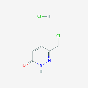 3-(Chloromethyl)-1H-pyridazin-6-one;hydrochloride