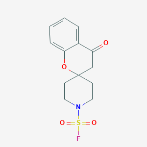molecular formula C13H14FNO4S B2979054 4-Oxospiro[3H-chromene-2,4'-piperidine]-1'-sulfonyl fluoride CAS No. 2411243-14-4