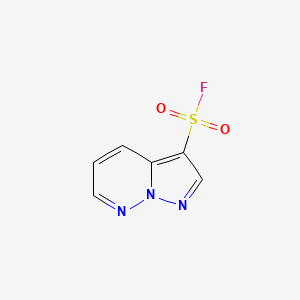 molecular formula C6H4FN3O2S B2979055 Pyrazolo[1,5-b]pyridazine-3-sulfonyl fluoride CAS No. 2305538-63-8