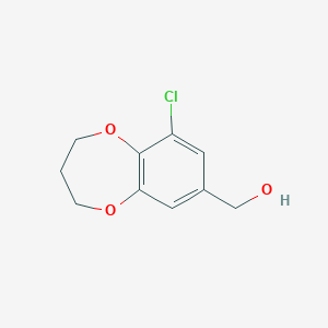 (9-chloro-3,4-dihydro-2H-1,5-benzodioxepin-7-yl)methanol
