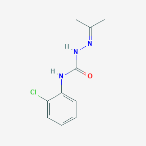 molecular formula C10H12ClN3O B2979094 1-(2-Chlorophenyl)-3-[(propan-2-ylidene)amino]urea CAS No. 92234-68-9
