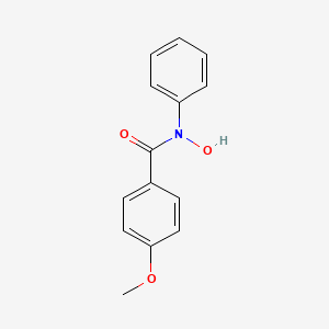 molecular formula C14H13NO3 B2979135 N-hydroxy-4-methoxy-N-phenylbenzamide CAS No. 13664-49-8