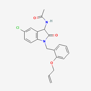 N-(1-(2-(allyloxy)benzyl)-5-chloro-2-oxoindolin-3-yl)acetamide