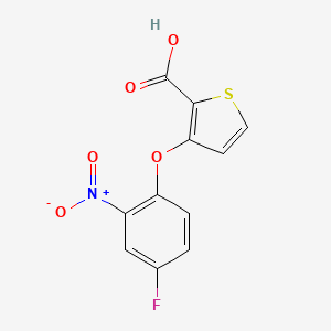3-(4-Fluoro-2-nitrophenoxy)-2-thiophenecarboxylic acid